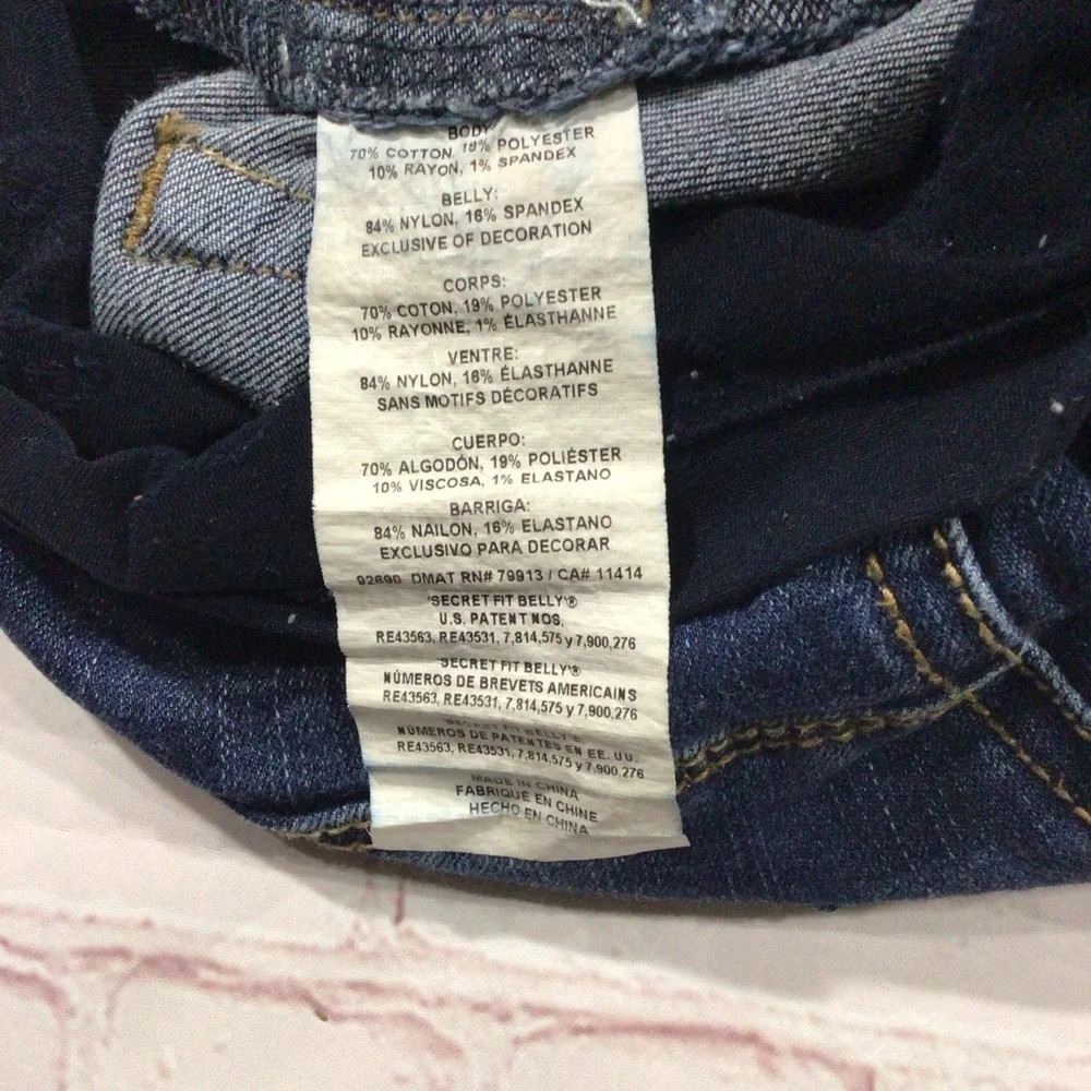 Jessica Simpson Maternity Blue Denim Jeans - Size Medium (26”) - Picture 8 of 10